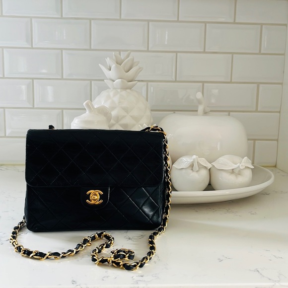 CHANEL Mini Square Lambskin Bag - Picture 3 of 16